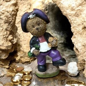 Halloween Pirate Bear Resin Statuary Figurine NWT